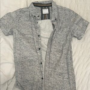 River Island Gray Casual Button Down Shirt